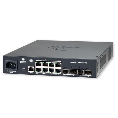 Switch Cambium cnMatrix TX1012-AC-P PoE 8 Puertos Gigabit + 4 SFP+ 200W L2/L3 Gesti&oacute;n Nube
