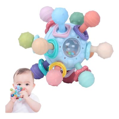 Juguete De Mordedera Sonajero Sensorial Montessori Para Bebe