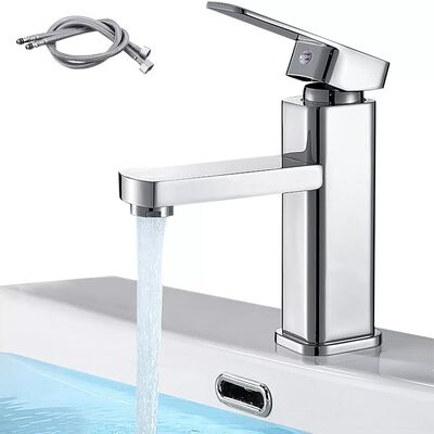 Grifo Ba&ntilde;o Llave Monomando Fregadero Mezcladora Inoxidable Plata