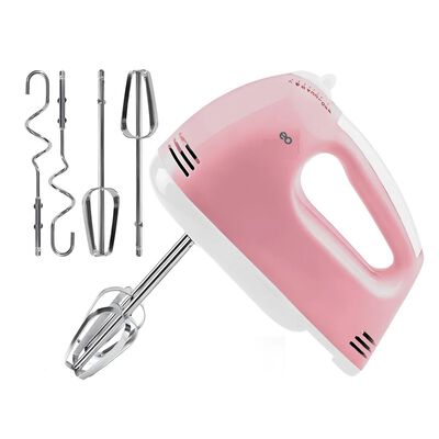 Batidora De Mano El&eacute;ctrica De Cocina De7 Velocidades Rosa