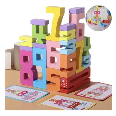 Juguete Did&aacute;ctico De N&uacute;meros Y Letras De Madera Modelo Colores