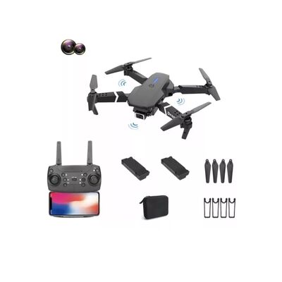 Control Remoto Drone Con Par C&aacute;mara 4k Quadcopter + 2bater&iacute;a