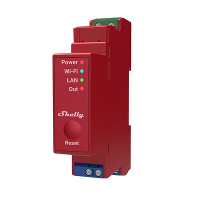 Shelly PRO1PM Rel&eacute; Interruptor WiFi Inteligente 16A con Ethernet Compatible Alexa y Google