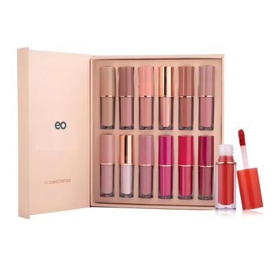 Set 12 Colores Labiales Mate Larga Duracion