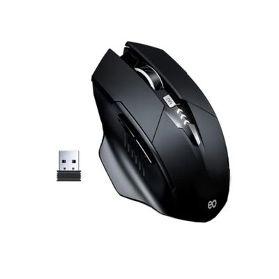 Mouse Inal&aacute;mbrico Bluetooth/2.4g 3Modos Recargable Gamer Negro