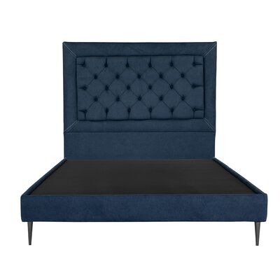 Cabecera Matrimonial Dicasa Mary Azul+Base Cama Slim
