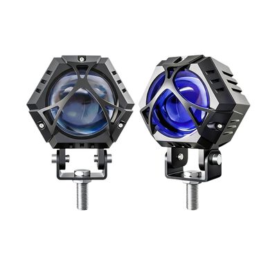 2pcs Faros Auxiliares Lupa 120w Para Auto Moto Con Estrobo