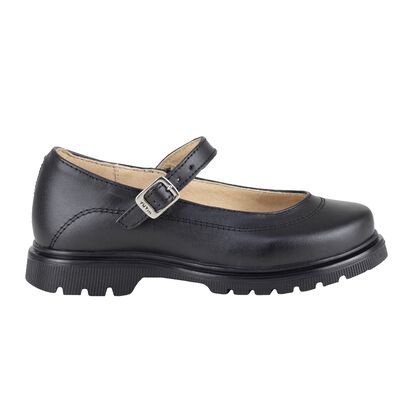 Zapatos Escolares Yuyin Ni&ntilde;a 24380 Negro Piel Antiderrapante