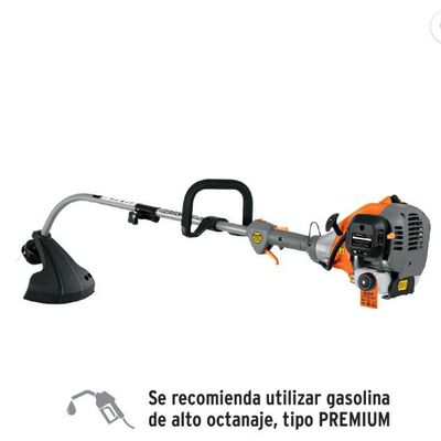 Desbrozadora a gasolina 30cc mango tipo D, 17 pul. corte, curva