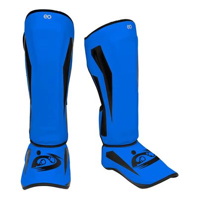 Espinilleras Kick Boxing Engrosado Artes Marciales Azul Talla: M