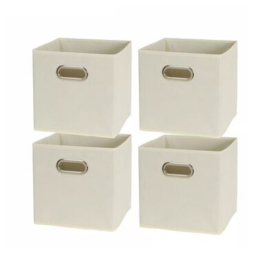 4 Piezas Caja Almacenamiento Organizadoras De Tela Plegables.