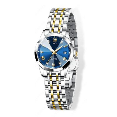 Reloj De Mujer Lige Con Collar Color Del Fondo:Gold/Blue