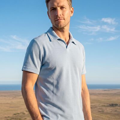 Playera Hombre Moda Polo Azul Stfashion 52605824