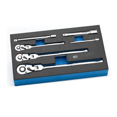 Juego De Trinquetes Matracas Flexible 1/2, 3/8 Y 1/4 Llaves