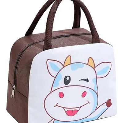 Lonchera Termica De Almuerzo Estilo Infantil Animalito Vaca
