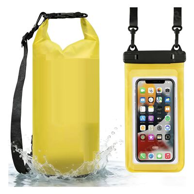 Bolsa Seca Mochila Impermeable Agua Flotante 10 Litros Amarillo