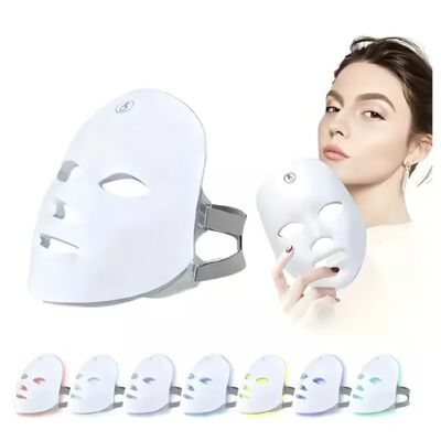 Mascara Led Facial De Skin Care Terapia Elimina Acne/arrugas Modelo Blanco