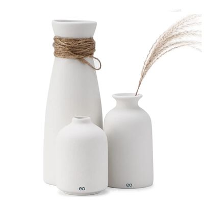 Jarr&oacute;nes De Cer&aacute;mica Para Decoraci&oacute;n Del Hogar Moderno 3uds