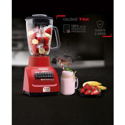 LICUADORA T-FAL LN8205MX INFINYFORCE 10 VEL VASO VIDRIO ROJO ALBY3