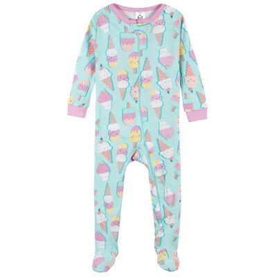 Mameluco Gerber Pack 2 Algod&oacute;n Con Pies Ropa Dormir Beb&eacute;
