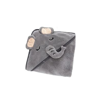 Toalla Para Bebe Animales Ni&ntilde;os Divertidos Elefante gris