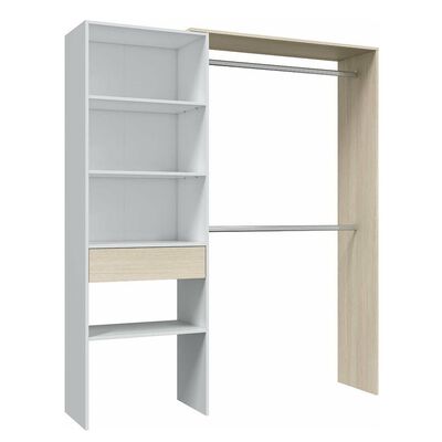 Closet abierto con un caj&oacute;n A187 Blanco con M&eacute;rida