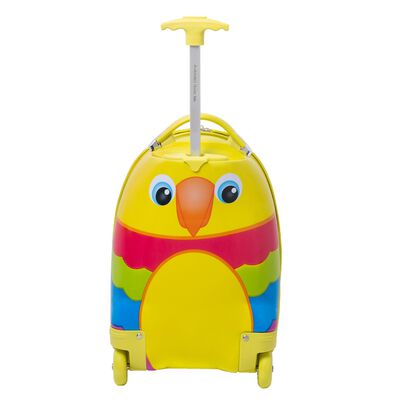 Maleta de viaje ni&ntilde;as ni&ntilde;os carry-on mochila r&iacute;gida infantil con ruedas 16 k&iacute;nder Preescolar usos m&uacute;ltiples Edades 2 a 6 a&ntilde;os Armored kids P&aacute;jaro.