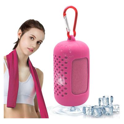 Toalla Deportiva Microfibra Seca R&aacute;pido 2 Pcs Rosa