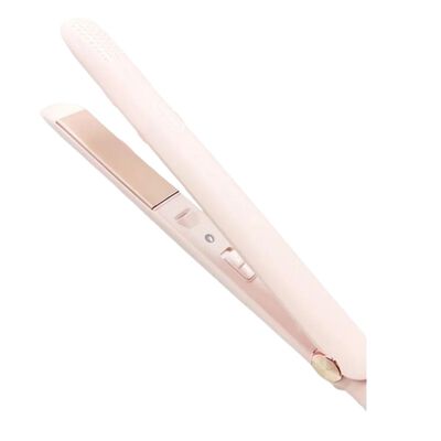 Plancha de Cabello I&oacute;nica Nanocer&aacute;mica Rosa con Emisi&oacute;n de Vapor