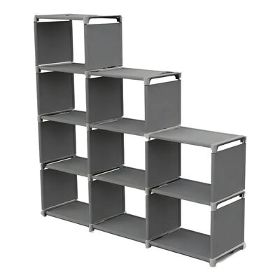 Estanter&iacute;a Organizador Multifuncional 9 Espacios Color Gris