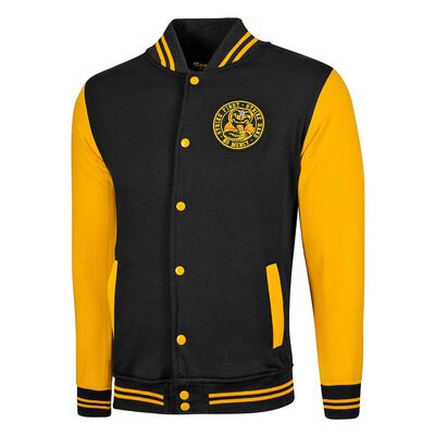 ROPA CHAMARRA URBANA HOMBRE LICENCIAS TOXIC Cobra Kai NEGRO AMARILLO