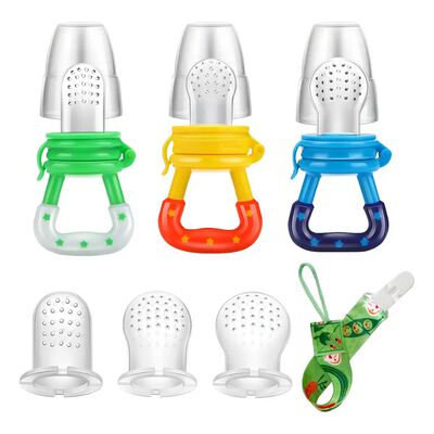 Chupones Alimentadores Chupetes Para Bebe 7 Piezas Sin Bpa Color Multicolor