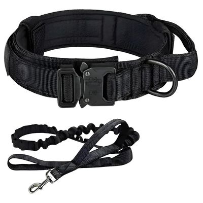 Collar Y Cuerda Para Perros NEGRO talla GRANDE