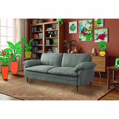 Sof&aacute; Cama Reclinable 3 Posiciones Makora Milo Color Grey con Memory Foam