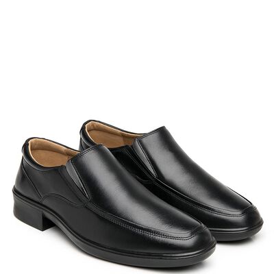 Zapato Hombre Mocasin Vestir Negro Piel Flexi 02504454