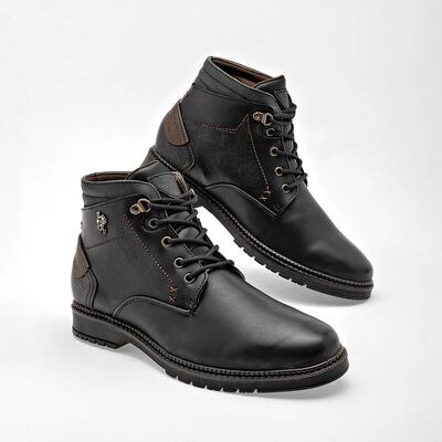 ZAPATO BOTA American Polo HOMBRE EN COLOR NEGRO 2701