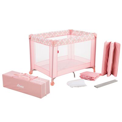 Corral Cuna DBebe Convertible a Colecho Toto Rosa ENDY