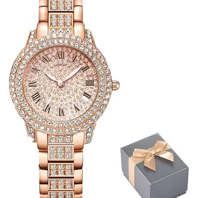 Reloj De Cuarzo Para Mujer, Reloj De Pulsera Con Dia Correa