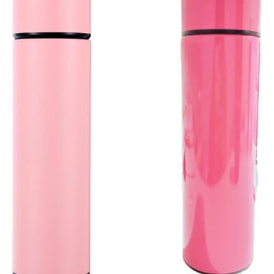 Termo Digital Inteligente Acero inoxidable 500ml Rosa
