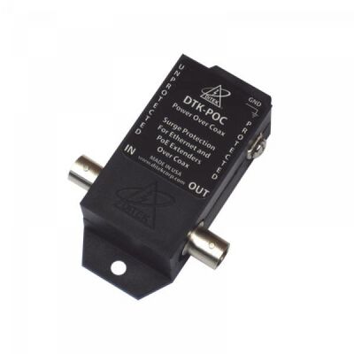Protector contra Sobretensiones Ditek DTKPOC para Ethernet y PoE sobre Coaxial 75 &Omega;