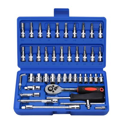 Herramienta Dados De Llave De Trinquete De En Caja Azul Malubero