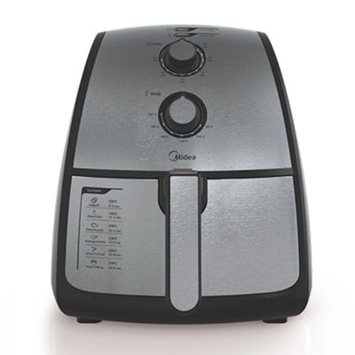 Freidora de Aire El&eacute;ctrica Midea MAF4N2SDSS 4.0L Negro/Acero Inox ALB5*