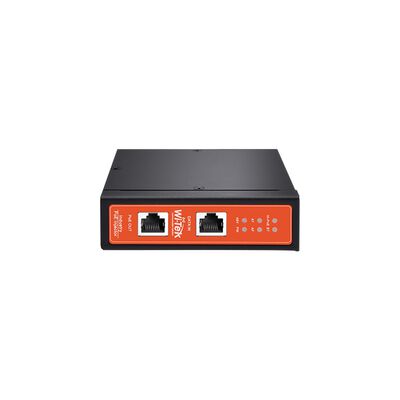 WI-TEK Inyector PoE Industrial 90W DC 12-57V Metal Riel DIN Gigabit