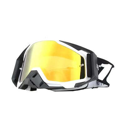 Goglesss Motocross Gafas De Esqu&iacute; Tacticos Anti Niebla Color del armaz&oacute;n:Negro-Blanco
