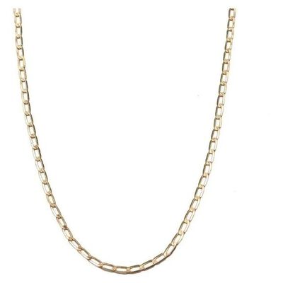 CADENA INGLESA 50 CM CALIBRE 1.5 MM ORO DORADO 14 KILATES