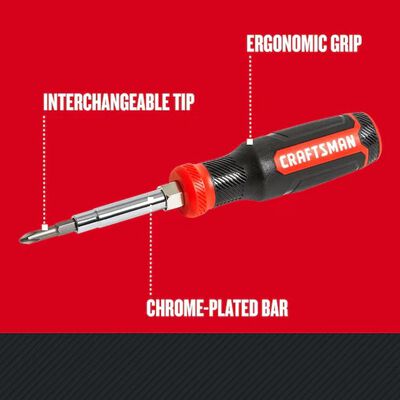 Craftsman Destornillador con Punta Intercambiable y Agarre Ergon&oacute;mico CMHT68000