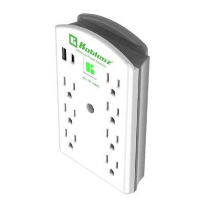 Supresor Koblenz SS-1100 USBAC / Puerto USB, 7 Contactos Blanco ENDY1