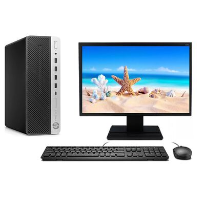 Computadora HP 600 G4 Intel Core i5-8a 8GB RAM, 256GB SSD Monitor 22" Reacondicionado