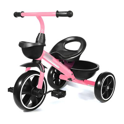 Kriddo Kids Triciclo De 18 Meses A 4 A&ntilde;os, Toddler Kids Tri Triciclo 'Pink Cruiser': &iexcl;A Rodar!" de Alta Calidad y Dise&ntilde;o