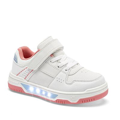 Charly Tenis Urbano Para Ni&ntilde;a Blanco Azul, Con Luces Cod.139649